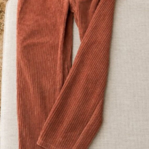 Corduroy pants new, size S, red and orange