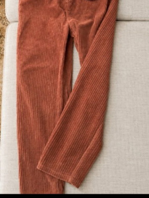 Corduroy pants new, size S, red and orange