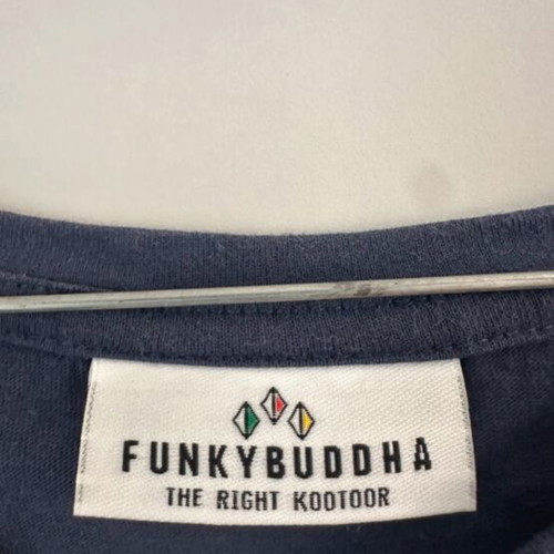 Funky Buddha short-sleeve t-shirt blue like new, size M