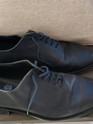 Cristiano Rossani blue leather shoes used size 43