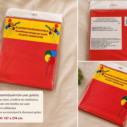 Plastic tablecover