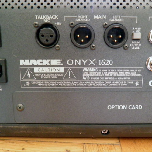 Makie Onyx 1620 Premium analog professional mixer like new