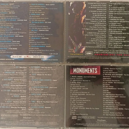 Heavy Metal CD collection pack used from Metal Hammer