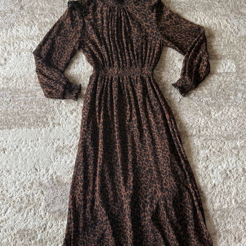 Zara leopard dress like new, size XS-S
