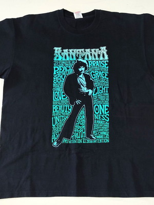 T-Shirt Carlos Santana Live 2009 Concert XL like new, black