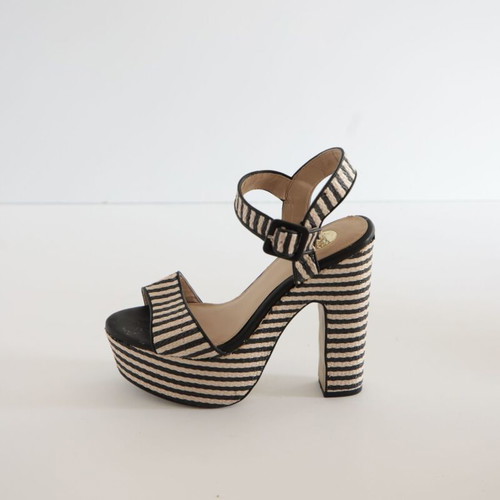 Exe summer platform sandals, size 39, black and beige