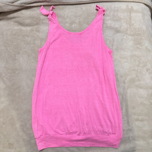 Girls Hot Pink Bunny Tank Top H&M Like New 10-12 Years