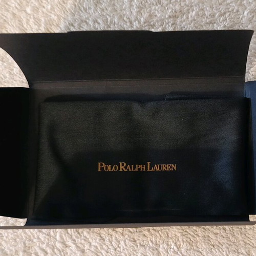 Polo Ralph Lauren small black glasses cleaning cloth new