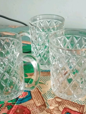 Beer glasses like new, set of 3 pieces