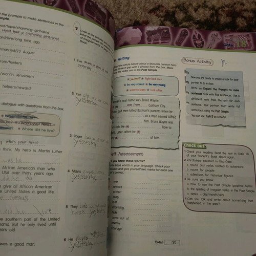 Without Borders 1 Workbook used with notes