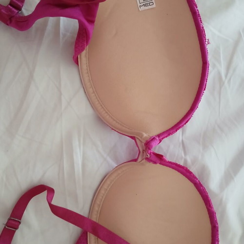 Med bra 75b used, push up and underwire, pink