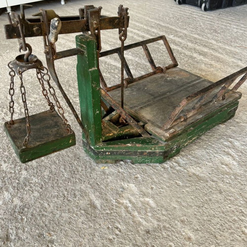 Antique scale used in original condition