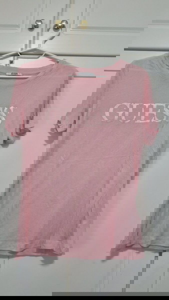 Guess t-shirt ροζ