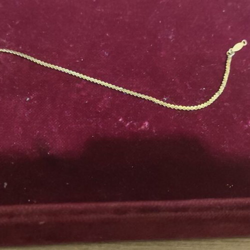 Gold 14K bracelet chain 19cm new