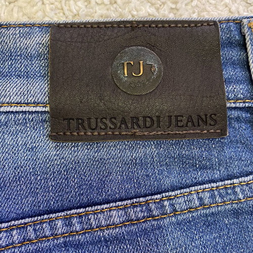 Trussardi jeans used, size L, blue