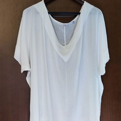Mat Fashion blouse white plus size viscose like new