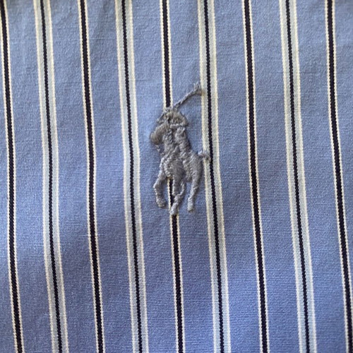 Polo Ralph Lauren kids shirt like new, blue striped, size 8