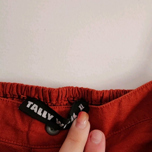 Crop top XL in brick red, like new, Tally Weijl