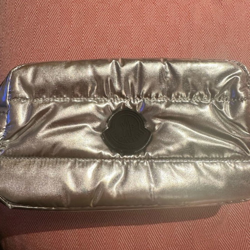 Moncler toiletry bag new silver