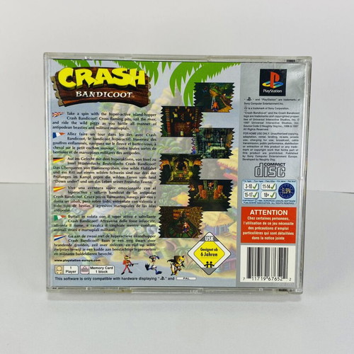 Crash Bandicoot PlayStation 1 PS1 game used, complete English