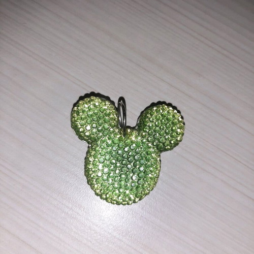 Micky Mouse pendant used with green diamonds