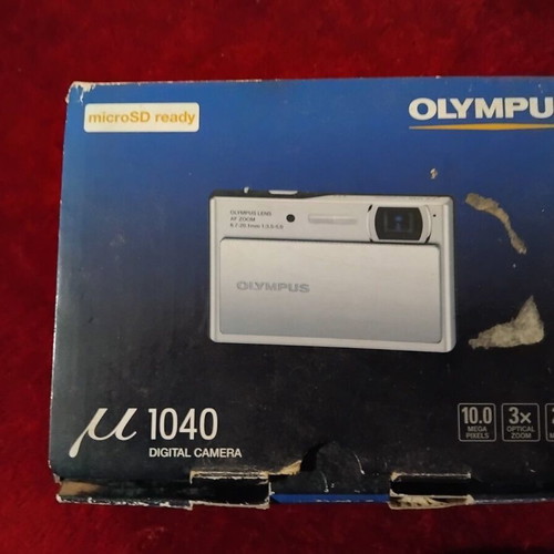 Olympus μ 1040 Slim like new, full box set with leather case