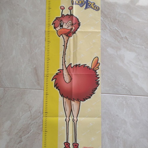 Strousy height chart used, paper, 98cm x 32cm