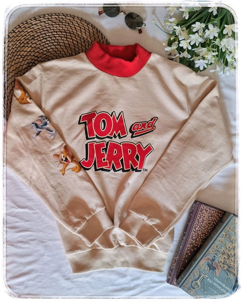 Tom & Jerry Sweatshirt • Φούτερ Τομ και Τζέρι • Hoodie xsmall small