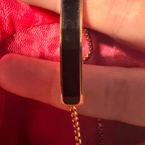 Anna Maria Mazaraki bracelet with black design, like new, gold color