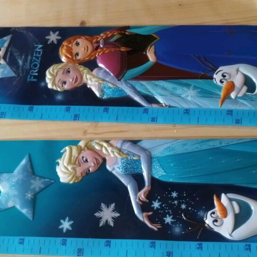 Disney's Frozen growth chart used with Anna, Elsa and Olaf