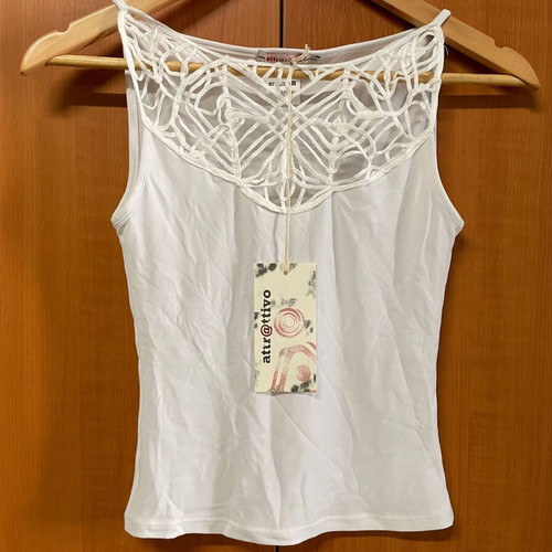 Attrattivo Top new, size S, white