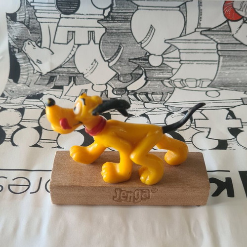 Pluto figure used vintage Disney 80s Hong Kong