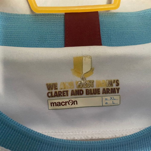 West Ham United Third Shirt 2011/12 Macron used XL