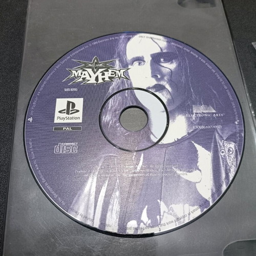 Mayhem PS1 CD used, non-original case