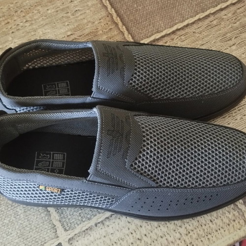 Men's breathable summer shoes size 42 like new, gray