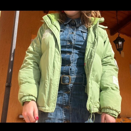 Saint Germain green quilted jacket used unisex oversized fit