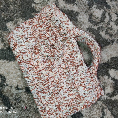Handmade knitted crossbody and wrist bag new