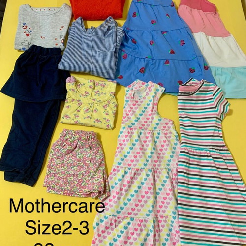 Mothercare summer clothes pack size 2-3 years like new, 10 pieces