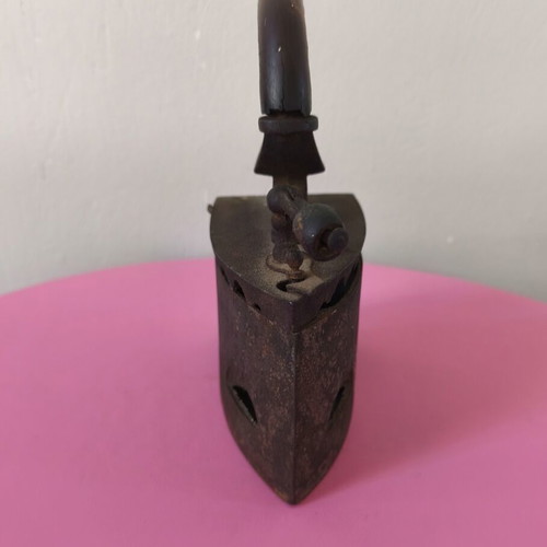 Greek traditional iron used with wooden handle