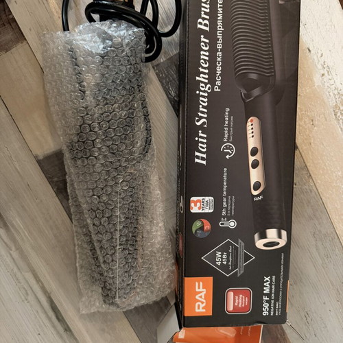 Electric hair straightening brush, dual function, 110V