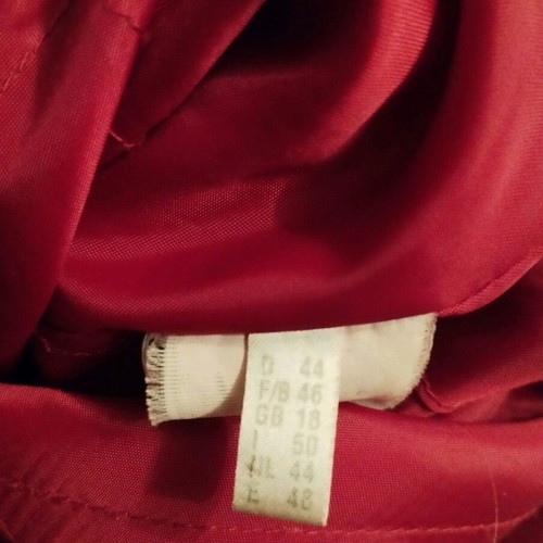 Women's quilted jacket used, size 46-48, red
