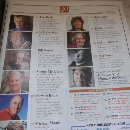 Rolling Stone 40th Anniversary Music Magazine, rare