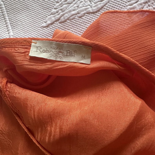 Rebecca Blu asymmetrical backless women's dress like new, orange, size M