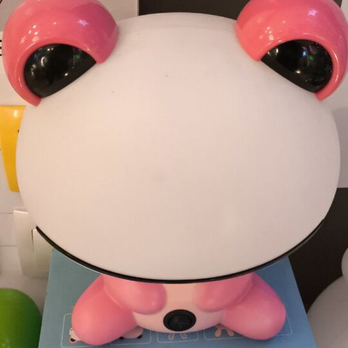 Table lamp pink frog children's new 25cm