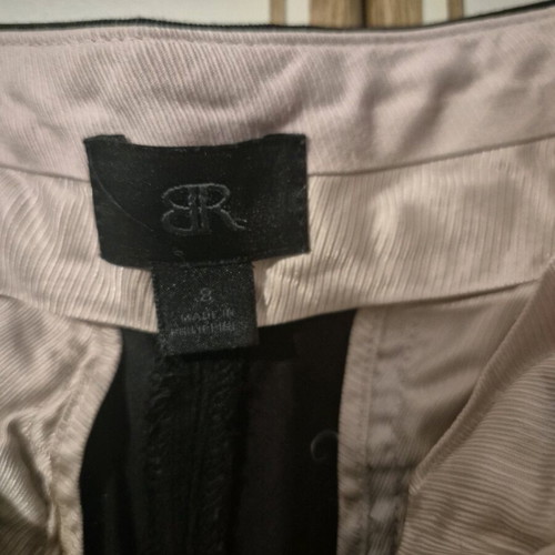 Women's black pants straight leg with cuffs like new