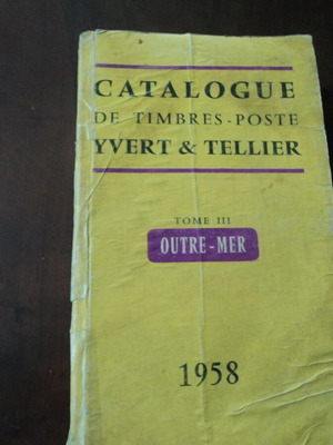 Stamp catalog 1958 Tome III Outre-Mer used