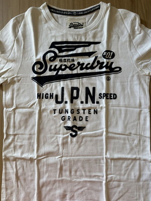 Superdry Premium Label Line T-shirt λευκό μέγεθος L σαν καινούργιο
