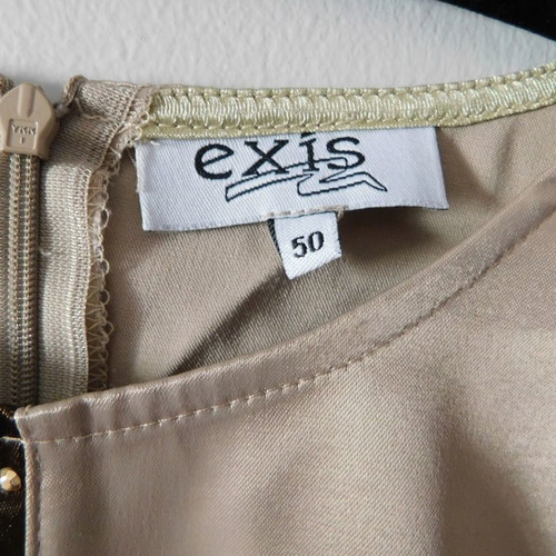 Exis satin sleeveless top used, size Medium, beige