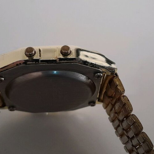 Casio Chrono Alarm men's watch used, gold color