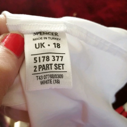 Marks & Spencer white shirt size S/18 like new